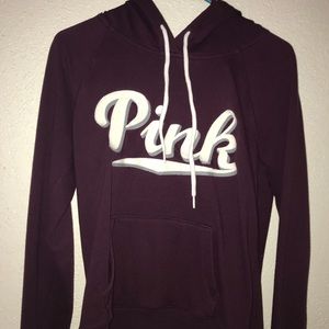 Pink long sleeve hoodie